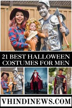 the best halloween costumes for men with pictures of people dressed up in costumes and hats