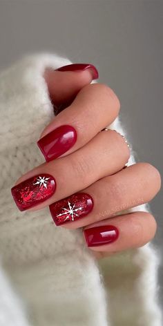 Holiday Acrylic Nails, 2023 Nails, Red Christmas Nails, Valentine Nails, Winter Nails Acrylic, Christmas Nails Easy, Cute Christmas Nails, Nagel Tips