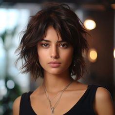 Fun Shag Haircuts, Choppy Bob Hairstyles With Curtain Bangs, Shaggy Wolf Cut Short, Wolf Cut Bob, Short Wolf Cut With Curtain Bangs, Short Wolf Cut With Bangs, Short Shag With Bangs, Short Wolf Cut, Wolf Cuts