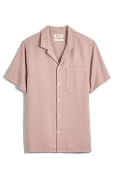 Madewell Woven Waffle Cotton Easy Shirt | Nordstrom Masc Outfits, Simple Shirts, Waffle Weave, Notched Collar, Spring Summer Outfits, 100 Percent, Summer Outfit, Put Together, Short Sleeve Shirt