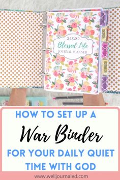 How to Make Your DIY War Binder or Prayer Journal: Setup, Ideas and Flipthrough - Well Journaled Diy Wellness Journal, Bible Planner Ideas, Bible Binder Ideas, Prayer Journaling Ideas, Prayer Binder Ideas Diy, Diy Binder Planner, Prayer Binder Ideas Free Printables, Bible Diy Ideas, Prayer Bible Ideas