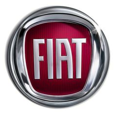 the fiat logo is shown on a white background