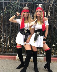 halloween duo costumes for women Different Barbies Costumes, Hot Duo Halloween Costumes, Two Person Costumes, Spirit Halloween Costumes, Friend Costumes, Duo Costumes, Duo Halloween Costumes, Barbie Costume, Last Minute Costumes