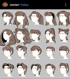 the different hairs styles and haircuts for women are shown in this screenshot