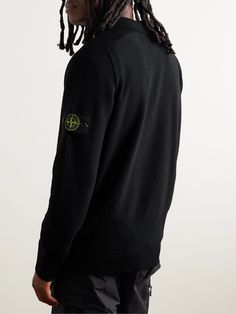 Stone Island updates classic knitwear with unexpected details, like the practical half-zip fastening on this sweater. Designed with a polo-style collar, it's made from a lightweight virgin wool-blend and features a textured herringbone stitch along the sleeves. Classic Knitwear, Stone Island Clothing, Herringbone Stitch, Sweater For Men, Summer Sunglasses, Half Zip Sweaters, Polo Style, Short Suit, Loungewear Shorts