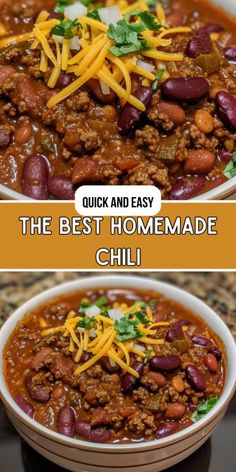 the best homemade chili recipe is easy to make