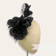 This extra large wired hat mount is EVERYTHING! Made up of two large blooms and four flower buds, this flower mount is entirely made from velvet with a touch of organza! Each petal has been carefully pressed to reveal a beautifully intricate pattern and has two stems of veined and wired leaves backing it.  Total mount length: 20cm (7.9 inches) For our full range of velvet hat flowers visit our Etsy shop here! www.etsy.com/shop/Petershams Orders are posted daily from Canterbury, England with expected delivery times of: Within the UK: 1-5 working days (by 1st Class Post) Outside the UK: 5-15 working days (by Standard Airmail) Upgraded traceable priority services are available for an extra cost at checkout. Kentucky Derby Flower Headpieces With Handmade Flowers, Kentucky Derby Flower Fascinator With Handmade Flowers, Floral Headpieces For Races With Handmade Flowers, Flower-shaped Adjustable Headpiece For Races, Adjustable Flower Headpiece For Races, Kentucky Derby Handmade Flower Hair Accessories, Flower Headpiece For Races, Flower Headpieces For Races, Kentucky Derby Flower Hair Accessories