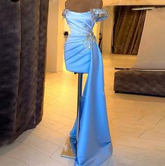 Blue Prom Gown, Cocktail Dress Blue, Dresses Off The Shoulder, Cheap Cocktail Dresses, Light Sky Blue, Evening Party Gowns, Short Party Dress, Blue Cocktail Dress, Elegant Dresses For Women