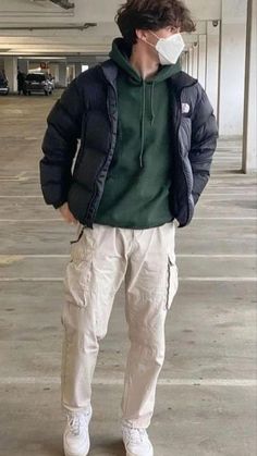 Find the cargos for this style in the link Streetwear Men Outfits Inspiration Fall, Mens Streetware Fashion, Fall Outfits For Guys Casual, Clothes For Guys Aesthetic, Winter Aesthetic Men Outfit, Men Winter Aesthetic Outfits, Fall Clothes For Guys, Fall Men’s Fashion 2023, Men Outfit Aesthetic Winter