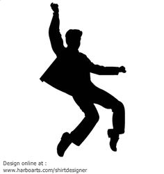 a person jumping in the air on a skateboard with their arms up and legs spread out