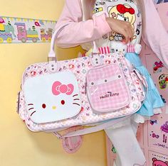 ♡ Material: PU♡ Dimensions: 43 x 29 x 14 cm approximately ♡ Handling time before shipping: 5 business days Kawaii Large Capacity Satchel For Travel, Cute Hello Kitty Shoulder Bag For Travel, Hello Kitty Kawaii Shoulder Bag For Everyday Use, Everyday Kawaii Hello Kitty Shoulder Bag, Everyday Hello Kitty Kawaii Shoulder Bag, Cute Handheld Satchel For Travel, Kawaii Hello Kitty Print Travel Bag, Kawaii Hello Kitty Travel Bags, Kawaii Hello Kitty Print Bags For Daily Use