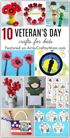 veterans day crafts for kids featured on artycrystmom's blog