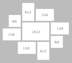 the numbers are arranged in squares to make it look like they have been placed on top of