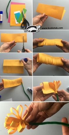 step by step instructions on how to make paper flowers