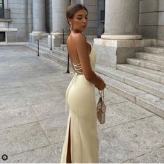 Bloggers Favorite Sold Out Online Lace Back With Inseam Zipper Ships Same Day Zara Ribbed Dress, Champagne Satin Dress, Pink Pleated Dress, Zara Printed Dress, Ribbed Bodycon Midi Dress, Strappy Midi Dress, White Eyelet Dress, Strapless Midi Dress, Long Midi Dress