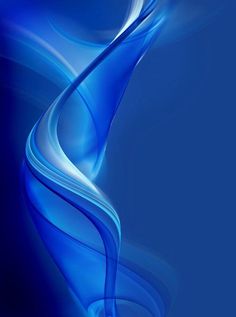 an abstract blue background with wavy lines and swirls on it's side, as well as the bottom part of the image