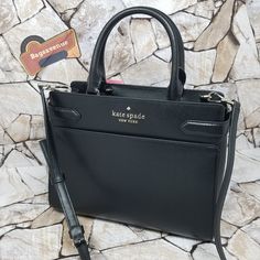 () Staci Satchel Medium Size Crossbody Black Kate Spade #Bagsavenue Fast Shipping Dust Bag Not Included Nwt (New With Tag) () No Trades, No Dust Bag More Details: Authentic Crosshatched Leather 8.62"H X 10.87"W X 5"D Handle Drop: 5.5" Drop: 22" Two Way Spade Jacquard Lining Satchel With Zip Closure Interior Slide Pockets Exterior Front And Back Slip Pockets Dust Bag Not Included Style # Wkru6952 Please No Lowball Offers Classic Black Kate Spade Satchel, Kate Spade Black Leather Satchel, Kate Spade Black Satchel For Formal Occasions, Kate Spade Black Formal Satchel, Formal Black Kate Spade Satchel, Kate Spade Black Top Handle Satchel, Kate Spade Black Crossbody Satchel, Narnia Closet, Kate Spade Staci