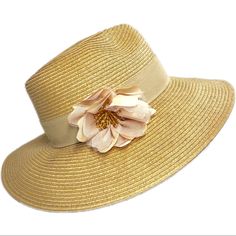 Brand New August Hat Company Sun Hat Style: Flower Beds Adjustable Head Size, Packable, Sun Protection Beige Straw Hat With Curved Brim For Spring, Beige Short Brim Straw Hat For Garden Party, Beige Panama Hat With Flat Brim For Spring, Beige Spring Straw Hat With Curved Brim, Beige Flat Brim Panama Hat For Garden Party, Beige Fedora Straw Hat For Garden Party, Beige Panama Hat For Garden Party With Flat Brim, Casual Wide Brim Panama Hat For Garden Party, Beige Flat Brim Boater Hat For Spring