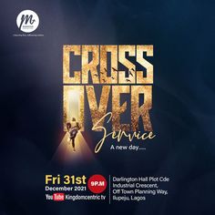 the poster for cross river dance, which is on display in front of a dark background