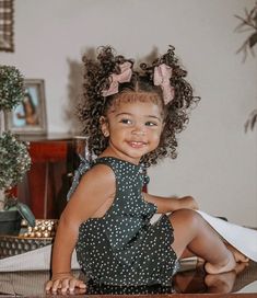 Baby Girl Hairstyles Curly, Mix Baby Girl, Cute Toddler Hairstyles, Kids Curly Hairstyles, Cute Mixed Babies, Cute Black Babies, Beautiful Black Babies, Toddler Hairstyles Girl