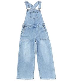 Tractr Big Girls 7-16 Sleeveless Denim Overall | Dillard's Blue Overalls, Girls Rompers, Dillard's, Jeans Brands, Clothing Company, Jeans Style, Jumpsuit Romper, Unique Style, Overalls