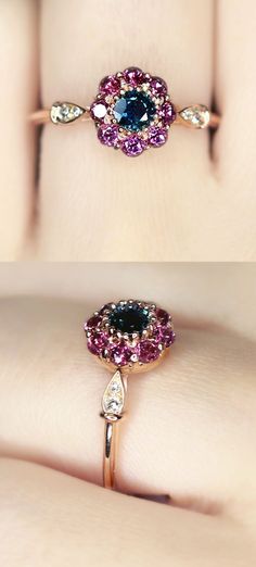 Vintage Engagement Rings Sapphire, Vintage Sapphire, Ring Sapphire, Best Engagement Rings, Sparkly Things, Beautiful Engagement Rings, Garnet Ring, Wedding Rings Vintage, Art Deco Engagement Ring