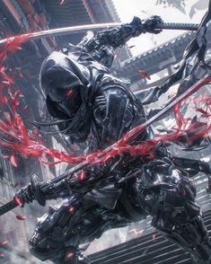 Soldiers Art, Ronin Samurai, Stealth Suit, Dark Souls Artwork, Japanese Art Samurai, Dark Future, Warrior Concept Art, Arte Ninja, Futuristic Armor