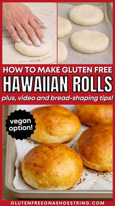 how to make gluten free hawaiian rolls plus video and bread - shaping tips