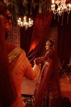 the bride is getting ready to walk down the aisle