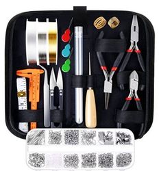 an assortment of tools in a black case