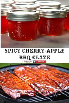 bbq glaze recipe for spicy cherry - apple bbq sauce on the grill