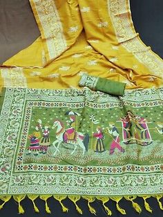 ad eBay - BOLLYWOOD INDIAN PAKISTANI ETHNIC PARTY WOMEN PURE RAW SILK SAREE/SARI D1219 - Buy Now, click the link (eBay) Raw Silk Saree, Party Women, India And Pakistan, Contrast Blouse, Antique Design, Raw Silk, Blouse Piece, Traditional Outfits, Silk Saree