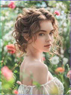 Half Curly Updo, Princess Hairstyles For Long Hair, Curls Hairstyles For Wedding, Oval Face Curly Hairstyles, Natural Curls Wedding, Princess Curly Hair, Wedding Hair Loose Curls, Curly Hair Princess, Elegant Hairstyles For Curly Hair