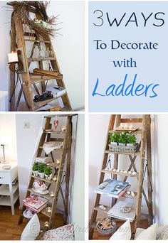 ladders are used to decorate with ladders