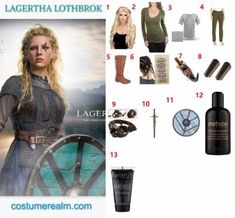 Ragnar Lothbrok Costume, Lagertha Cosplay, Women Vikings, Viking Halloween