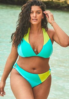 Swimsuits For All, A Woman, The Beach, Plus Size, Water, Color