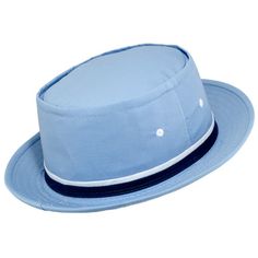 a light blue hat is shown on a white background