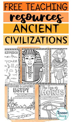 an egyptian book with the title free teaching resources for ancient civilizations