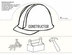 the construction helmet is cut out and ready to be used