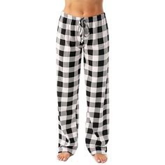 Season:Winter,Fall; Fabric:Flannel; Gender:Women's; Nightwear Style:Pajama Pant; Style:Comfort,Simple,Fashion; Elasticity:Inelastic; Occasion:Home,Daily; Age Group:Adults; Function:Comfort; Pattern:Grid / Plaid; Design:Adjustable; Bottom Type:Pant; Listing Date:08/25/2023; Hips:null; Length [Bottom]:null; Waist:null Buffalo Plaid Pajamas, Cotton Pajama Pants, Plaid Pajama, Plaid Pajama Pants, Baggy Sweatpants, Summer Clearance, Plaid Pajamas, Korean Casual, Pajama Pant