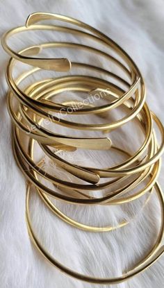 African Brass Bangles, Adjustable Stackable Bracelets, Set Of 7 Bangles, Gold Silver Rose Gold Raw Brass Cuff Bracelets, Bangles For Women Welcome To Our Shop:- JewelryCollectionsIN Metal: Yellow Brass, Sterling Silver, Copper Style : Bangle : Our Goal is 100% Customer Satisfaction :- -: All Products Description are 100% Exact:- When you wear bangles on your wrist, it causes friction which leads to an increase in blood circulation. This further also helps in reducing the chances of an increase i Adjustable Yellow Bangle, Brass Cuff Bracelet, Bangles Gold, Stackable Bangles, Bangles For Women, Brass Bangle, Brass Cuff, Copper Style, Bracelets Set