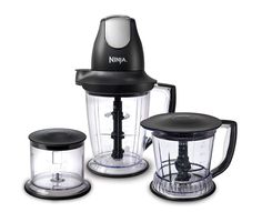 three different types of blenders sitting next to each other