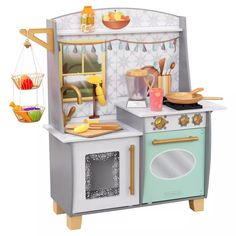 an image of a play kitchen set