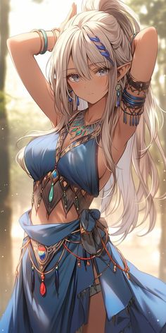 Anime Female Oc Kawaii, Anime Elf Woman, Elf Character Design Female, Female Elf Character Design, Elf Girl Art, Elf Female Art, Female Elf Art, Anime Fighter, Weiblicher Elf