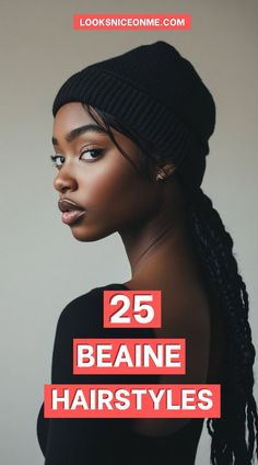 Embrace the chill in style with these 10 must-try beanie hairstyles! Designed to keep you looking chic while staying warm, these hairstyles include everything from tousled waves to sleek ponytails, ensuring you always look put together no matter the occasion. Boy Box Braids, Black Boy Hairstyles, Lehenga Hairstyles, Black Women Short Hairstyles, Over 60 Hairstyles, Short Haircuts For Women, Fulani Braids