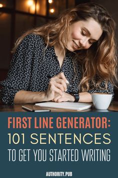 the first line generator 101 sentences to get you started writing