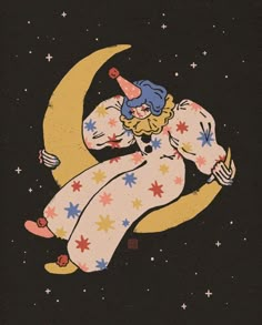 an image of a woman sitting on the moon