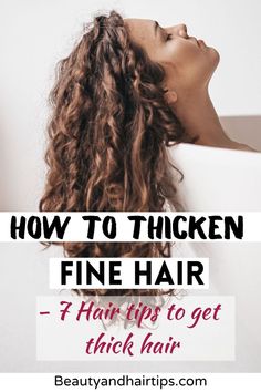 How to thicken fine hair - 7 Hair tips to get thick hair: Regular trims Having unhealthy hair tips causes more hair breakage and tangle hair. Usually, the tip of your hair is the most damaged hair so whenever you brush your hair, your hair is tangled and you will experience hair loss and more hair breakage. Damaged hair tip makes your hair look dull so regular trimming is a must for a female too if you want your hair to grow thicker and fuller. #Howtothickenfinehair7Hairtipstogetthickhair Unhealthy Hair, Get Thick, Tangled Hair, Hair Breakage, Heat Styling Products