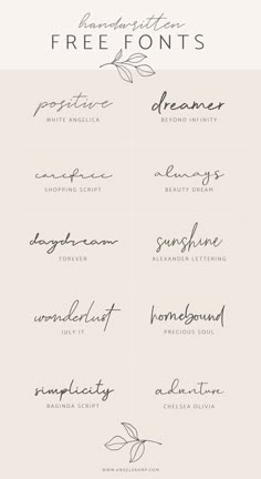 the different types of handwriting that are used to write and use in this type of writing