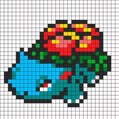 an image of a pixellated piece of art with flowers on it's head